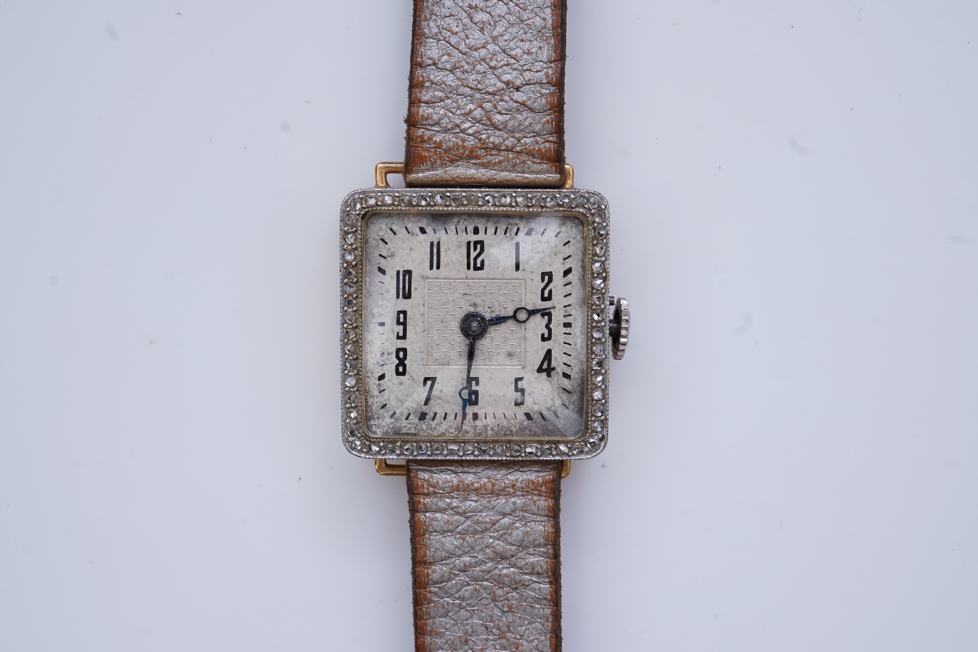 A lady's Art Deco diamond cocktail watch, circa 1919